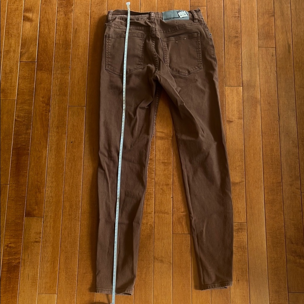 Brown Ziggy Denim Skinny Jeans